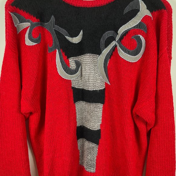 VINTAGE LARA FERRANTE Angora Sweater sz L - Picture 4 of 12